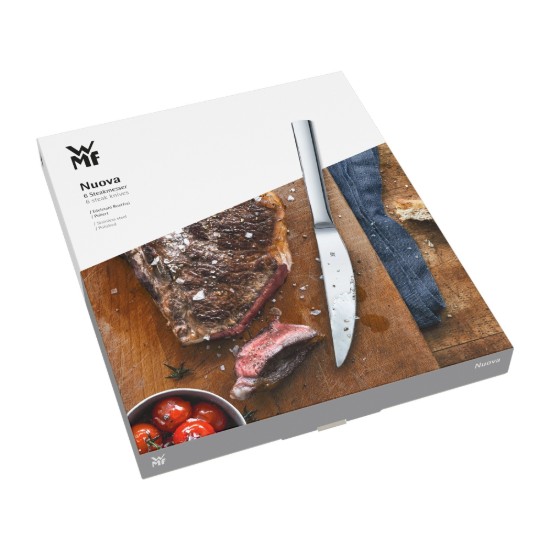 Set coltelli da bistecca 6 pezzi, acciaio inossidabile, 23 cm, "Nuova" - WMF