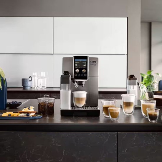 Espressoautomat 1450 W, "Dinamica Plus", Titanium Black - DeLonghi