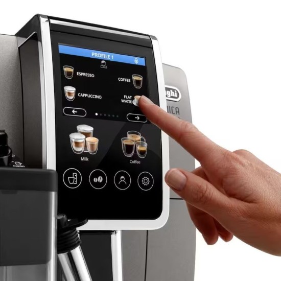 Espressoautomat 1450 W, "Dinamica Plus", Titanium Black - DeLonghi