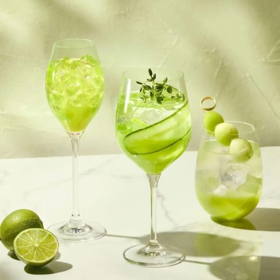 Set van 6 "Harmony" rode wijnglazen, 450 ml - Krosno