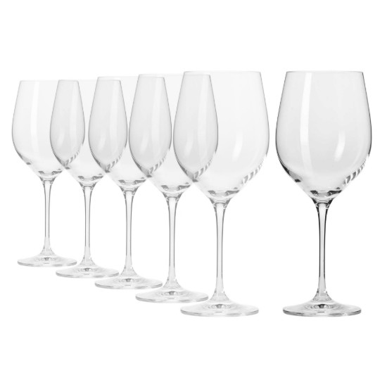 Set van 6 "Harmony" rode wijnglazen, 450 ml - Krosno