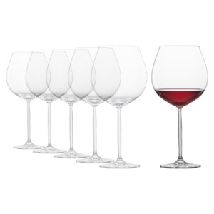 Set di calici da vino Borgogna, 6 pezzi, vetro cristallino, 840 ml, 'Diva' - Schott Zwiesel