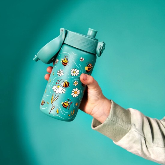 Kinderwaterfles, roestvrij staal, 320 ml, Bees - Ion8