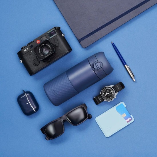 Tazza da viaggio, acciaio inossidabile, 360 ml Ash Navy - Ion8