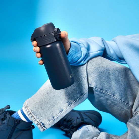 Borraccia per bambini, acciaio inossidabile, 400 ml, Ash Navy - Ion8
