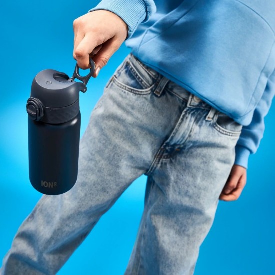 Borraccia per bambini, acciaio inossidabile, 400 ml, Ash Navy - Ion8