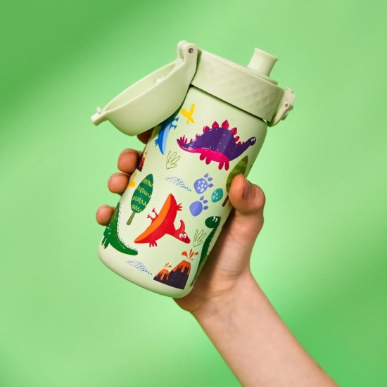Kinderbidon, roestvrij staal, 400 ml, Dinosaurs - Ion8