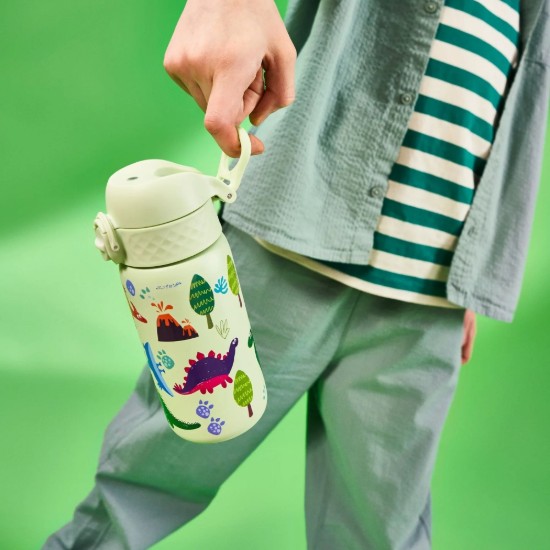 Kinderbidon, roestvrij staal, 400 ml, Dinosaurs - Ion8