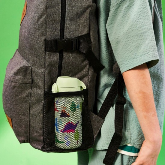 Kinderbidon, roestvrij staal, 400 ml, Dinosaurs - Ion8
