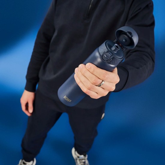 Waterfles "SLIM", roestvrij staal, 600 ml, Ash Navy - Ion8