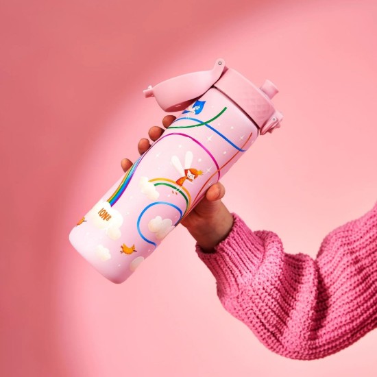 Gourde enfant "SLIM", inox, 600 ml, Fairies - Ion8