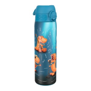 SLIM kinderbidon, roestvrij staal, 600 ml, Dino Band - Ion8