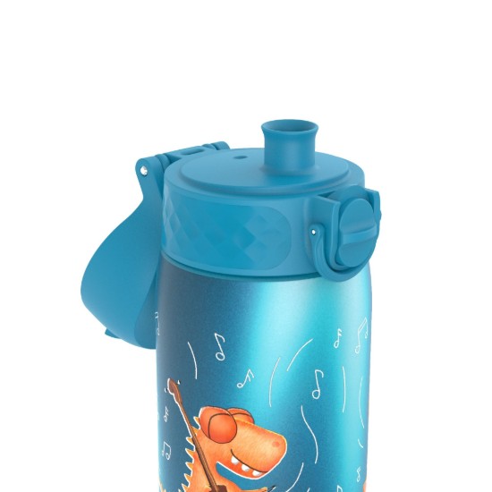 SLIM Kinder Trinkflasche, Edelstahl, 600 ml, Dino Band - Ion8