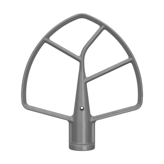 Platte klopper voor kom-lift mixers, zilverachtige coating - KitchenAid