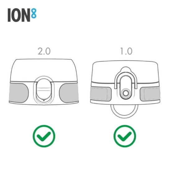 Afsluitaccessoireset voor flessen, 8-delig, siliconen, transparant - Ion8