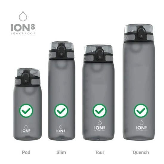 Afsluitaccessoireset voor flessen, 8-delig, siliconen, transparant - Ion8