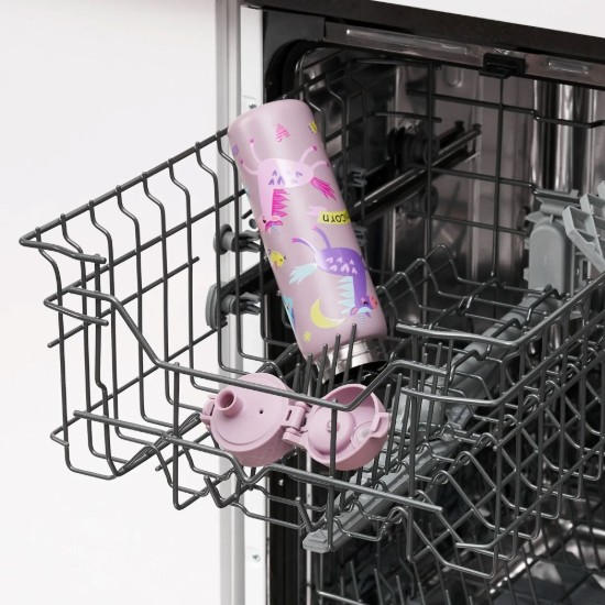 Μπουκάλι νερού "Slim", από ανοξείδωτο ατσάλι, 600 ml, Unicorns - Ion8