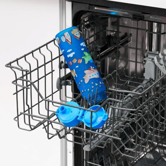 "Slim" láhev na vodu pro děti, recyclon™, 500 ml, Airplanes - Ion8