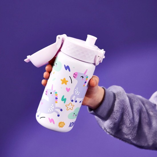 Borraccia per bambini, acciaio inossidabile, 320 ml, Unicorns - Ion8