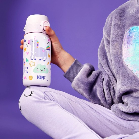 Borraccia per bambini, acciaio inossidabile, 320 ml, Unicorns - Ion8