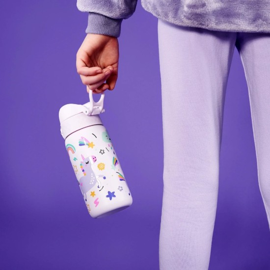 Borraccia per bambini, acciaio inossidabile, 320 ml, Unicorns - Ion8
