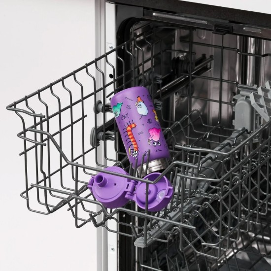 Bouteille d'eau pour enfants, en acier inoxydable, 400 ml Aliens - Ion8