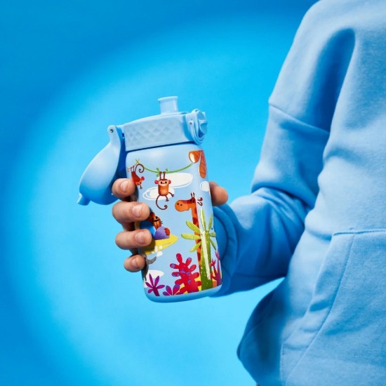 Waterfles voor kinderen, roestvrij staal, 400 ml Safari - Ion8