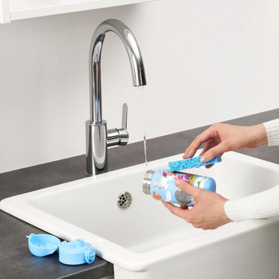 Waterfles voor kinderen, roestvrij staal, 400 ml Safari - Ion8