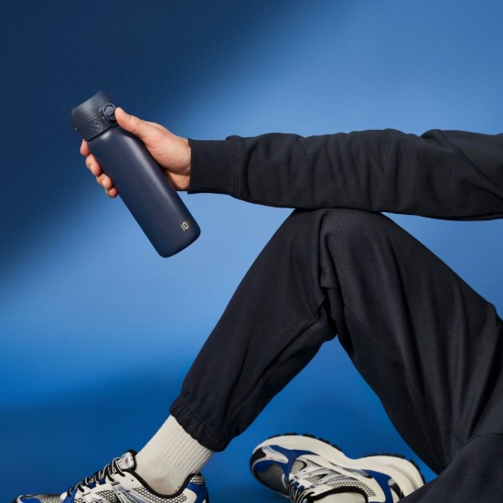 Waterfles "Slim", roestvrij staal, 500 ml, Ash Navy - Ion8