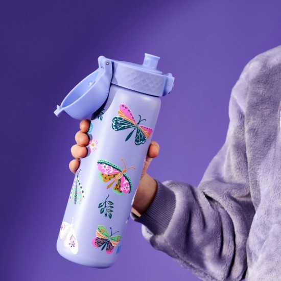 Borraccia "Slim", acciaio inox, 500 ml, Butterflies - Ion8