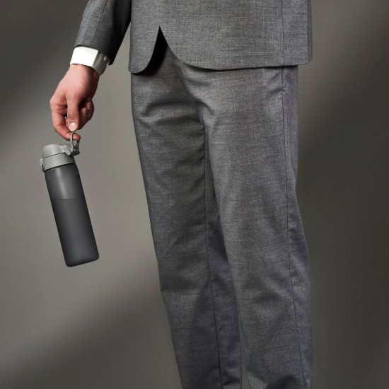 "Slim" vattenflaska, recyclon™, 500 ml, Grå - Ion8