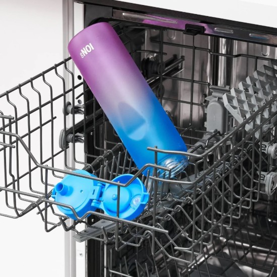 Veepudel "Times To Drink", recyclon™, 1L, Blue&Pink - Ion8