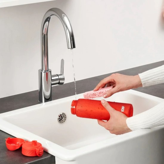 Borraccia "Slim", recyclon™, 500 ml, Rossa - Ion8