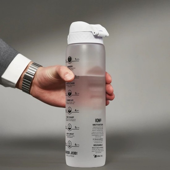 Borraccia "Times To Drink", recyclon™, 1L, Ice - Ion8