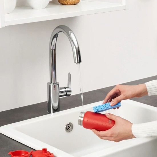 Waterfles, roestvrij staal, 320 ml, Rood - Ion8