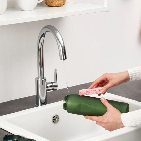Water bottle, recyclon™, 1 L, Dark Green - Ion8