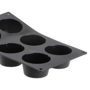 Stampo in silicone per 6 muffin, 30 x 17,5 cm - marchio "de Buyer".