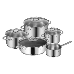 Batteria di pentole, acciaio inox, 9 pezzi, "Provence Plus" - WMF