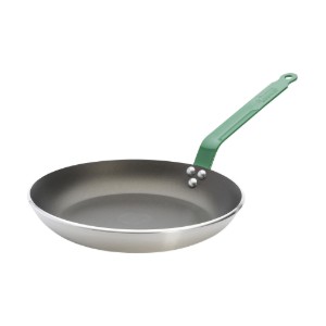Koekenpan met antiaanbaklaag, 28 cm, "Choc Resto Induction HACCP", groen - de Buyer