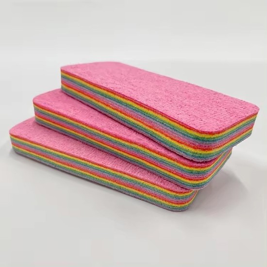 Spugna per la pulizia multistrato, 12 strati, 17 × 7 cm - Zokura