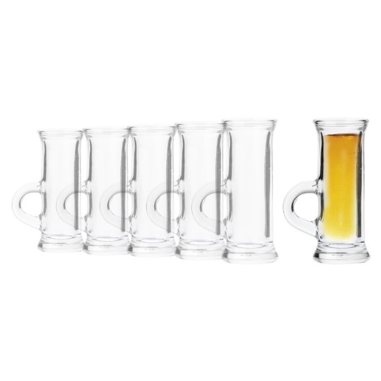 Set med 6 snapsglas, 45 ml, glas - Borgonovo