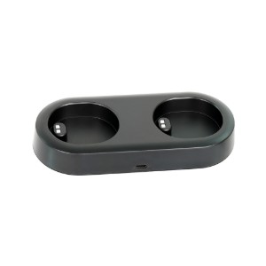 Set of 2 electric grinders for salt and peppercorn, with metal stand included - Zokura