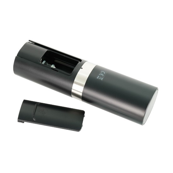 Set of 2 electric grinders for salt and peppercorn, with metal stand included - Zokura