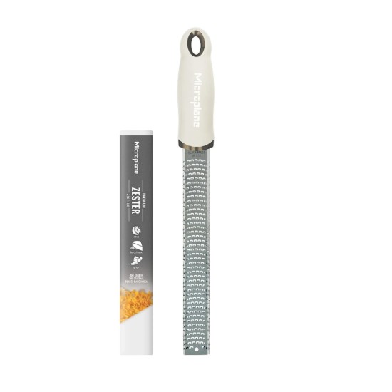 Citrusrasp, chirurgisch roestvrij staal, 32,5 x 3 cm, Cashmere Beige - Microplane