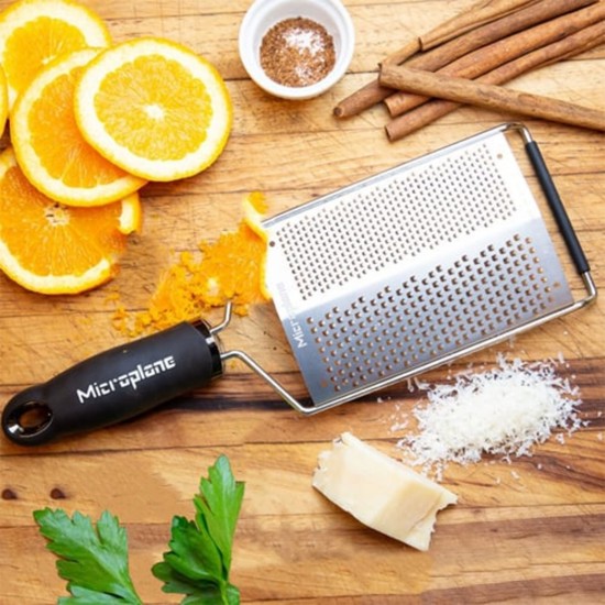 Grattugia doppia, acciaio inox, 31 cm x 11 cm, "Gourmet" - Microplane