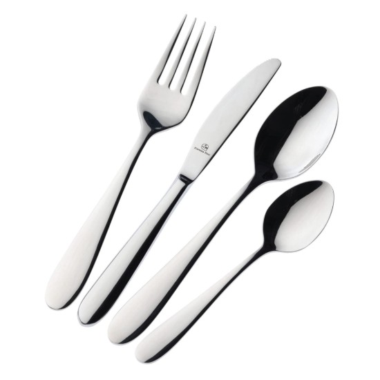 Set di posate per bambini, acciaio inox, 4 pezzi, "Windsor" - Grunwerg