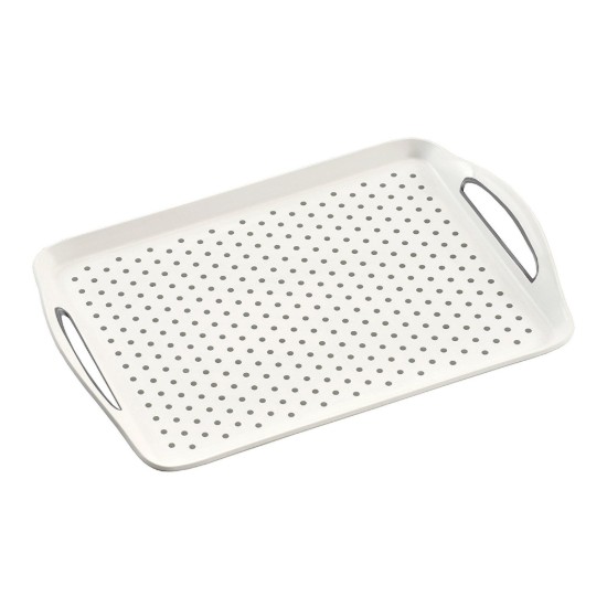 Vassoio da portata, plastica, 45,5 x 32 cm, bianco - Kesper