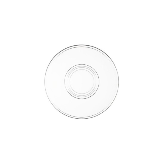 Indro saucer for cappuccino cup, 15 cm, glass - Borgonovo
