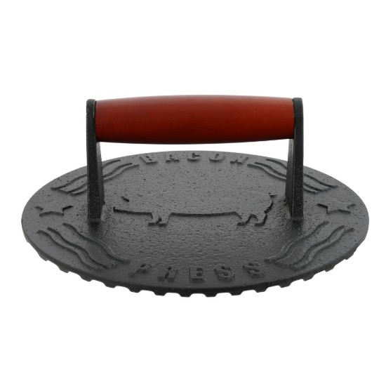 Pressa per griglia rotonda, ghisa, 18 cm - Zokura