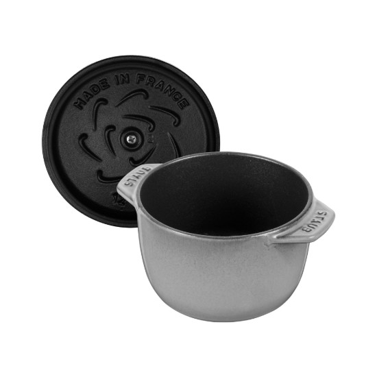 Mini-Cocotte rice cooking pot, cast iron, 12cm/0.75L, Graphite Grey - Staub